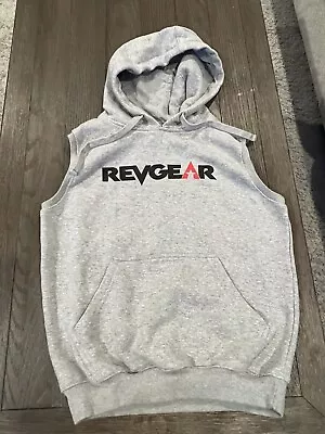 Mens REVGEAR Sleeveless Hoodie Sweatshirt MMA Fight Gear XS Gray • $22.75