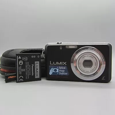 Panasonic Digital Camera Lumix DMC-FS28 14.1MP Black Tested • £54.99