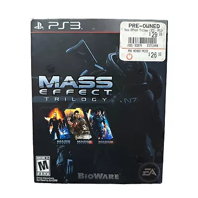 Mass Effect Trilogy ( PlayStation 3) PS3 Complete +Slipcover • $11.98