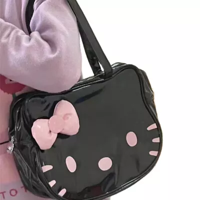 Hello Kitty Shoulder Bag With Bow Cute Cartoon Versatile Tote Bag Y2k Bag • $35.19