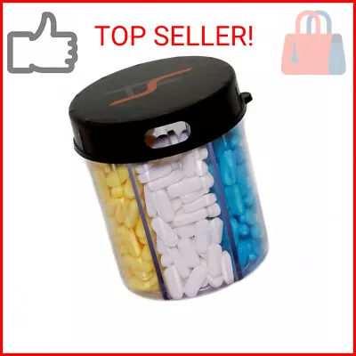 TSF Travel Pill Vitamin Medication Holder Dispenser Organizer Storage • $12.42