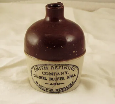 Antique Adverting Red Wing Miniature Jug Smith Refining Company Council Bluffs • $334