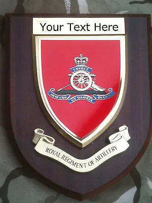 Royal Artillery Personalised Military Wall Plaque UK Made For MOD New • £26.99