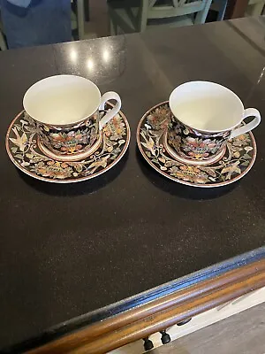 Set 2 Villeroy & Boch / Gallo Designs INTARSIA Breakfast Cup And Saucers Large • $105