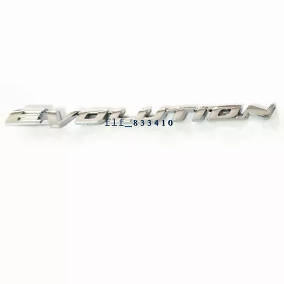Chrome EVOLUTION Rear Trunk Lid Emblem Badge Sticker For Mitsubishi Lancer • $13.86
