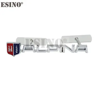 Chrome Alpina Front Grille Grill Badge Decal Sticker Emblem Fit For BMW M2 M3 B5 • $20.21