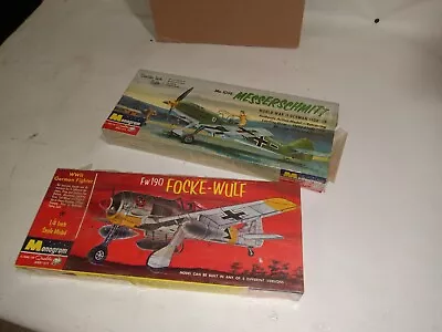 Monogram Me109 Focke Wulf 2 Sealed Kits Early Issues Nice • $39