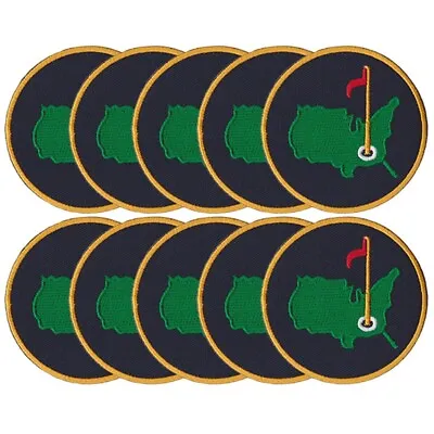 10 Pcs Golf Masters Tournament US Logo Size 2.9 X2.9  Embroidered Iron On Patch • $19.95