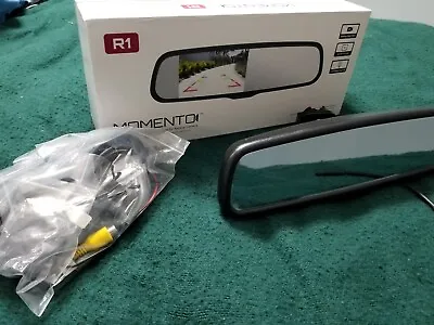 Momento R1 Car Rear View Mirror With 4.3  LCD Screen Dual Camera Inputs MR1000 • $45