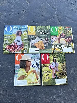 O The OPRAH Magazine 2017 Lot Of 5 Back Issues Oprah Winfrey • $15