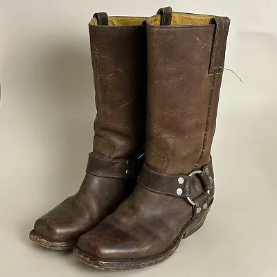 Vintage Adam’s Boots Harness Motorcycle Boots Mens SZ 6.5 Engineer Brown E3 • $65