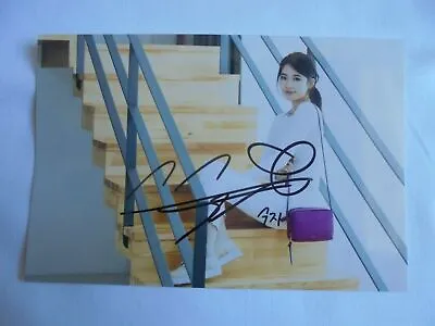 Suzy Bae Miss A 4x6 Photo Korean Actress KPOP Autograph Hand Signed USA Seller H • $14.99