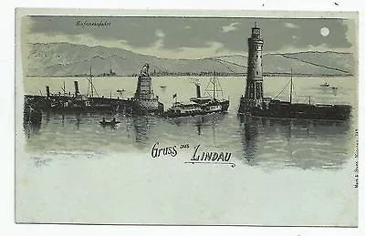 Germany  Lindau Lighthouse Unused Postcard Circa 1910   Ref 487  • £5