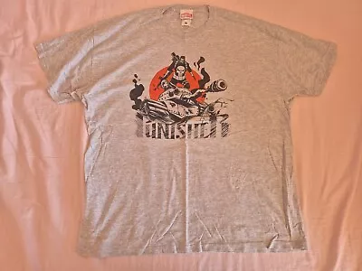 PUNISHER T-Shirt Mens XL Grey In Great Condition Marvel Comics • £4.99