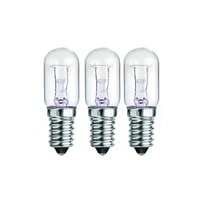 3 Pack Himalayan Salt Lamp Bulb Fridge E14 15W Pygmy Light Appliance Small Screw • £3.49