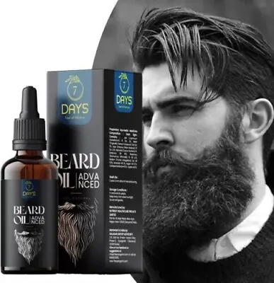 7 Days Beard Oil For Beard Hair Growth And Moustache For Men 30 Ml • $26.51