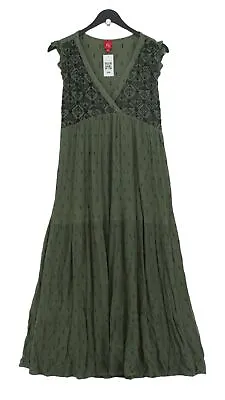 £16.60 • Buy Miss By Captain Tortue Women's Midi Dress UK 6 Green 100% Viscose A-Line