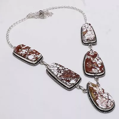 Wild Horse Gemstone Handmade Fashion Ethnic Gifted Jewelry Necklace 18  SN 2429 • $12.34