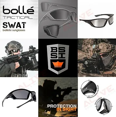 Bolle Sunglasses SWAT Ballistic Tactical Military Airsoft Painball Shooting Army • £61.27