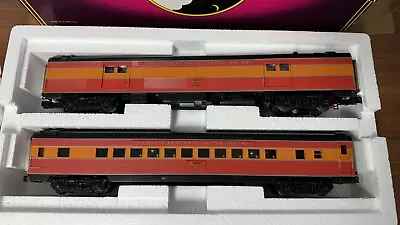 MTH 20-69121 Southern Pacific 2-Car 70' Streamlined Baggage/Coach Pass. Set NIB • $200