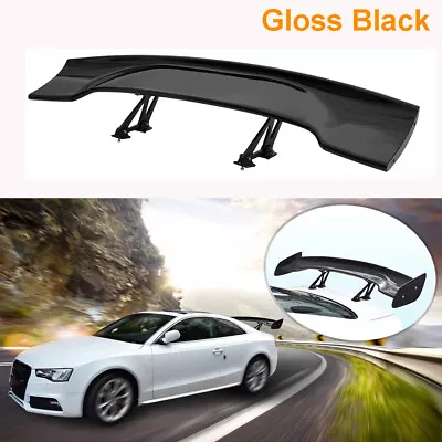 Universal 57  JDM GT Style ABS Rear Trunk Spoiler Tail Wing Gloss Black • $117.36