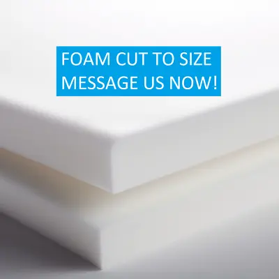 UPHOLSTERY FOAM SHEETS CUT TO SIZE Sheets Foam Medium Soft High/firm Density !! • £0.99