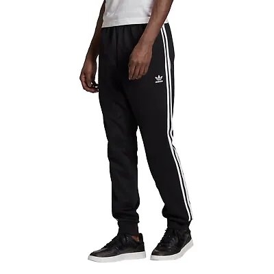 Adidas Classics Primeblue Superstar SST Track Pants Men's Medium Black White • $44.99