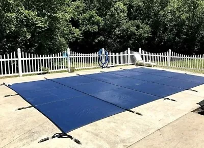 In-Ground Swimming Pool Safety Cover 2-Ply Rectangle Polypropylene Mesh 16x40 • $449.99