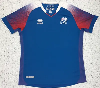 Authentic Iceland 2018-20 Erra Home Football Shirt Size Small Adult (very Good) • £35