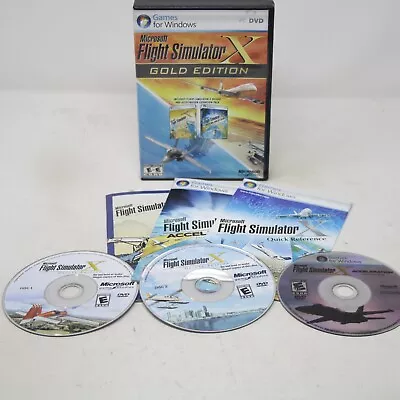 Microsoft Flight Simulator X: Gold Edition (PC: Windows 2008) Complete • $19.95