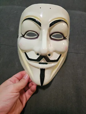 V For Vendetta Guy FAWKES Anonymous Mask Halloween Costume WB DC Comics. 1 SIZE • $22.90