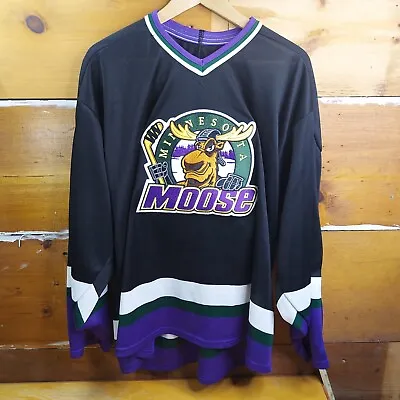 Minnesota Moose Hockey Jersey Authentic Bauer IHL Size L/XL • $175
