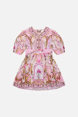 Camilla Fresco Fairytale Kids Mini Dress With Puff Sleeve 4-10 Girls Sun Dress • $161.40