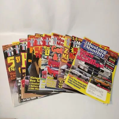 Mustang Monthly Magazine Lot (10) Years 1998 1999 • $24.99