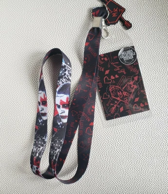 $10.80 • Buy DC Comics Suicide Squad Harley Quinn Joker Lanyard ID Card Holder With Charm NEW