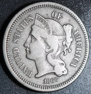 1867 Three 3 Cent Nickel • $19.99