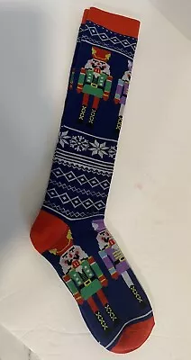 Nutcracker Christmas Socks Knee High Mens Size 8-12 Unisex Holiday Footwear • $7.99