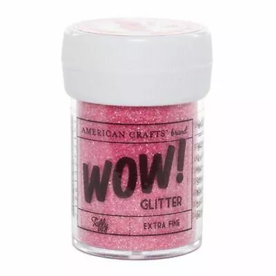 American Crafts ~ TAFFY ~ WOW! Glitter Powder Extra Fine 30 Ml Pink  • $5.99