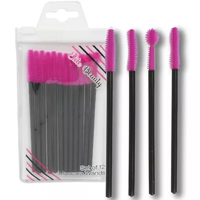 12 Silicone Mascara Wands Disposable Makeup Brushes Extension Lashes Applicator • $7.79