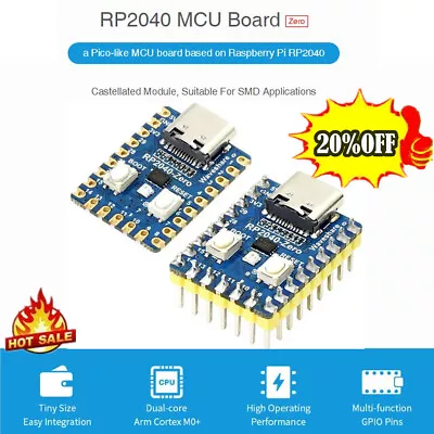 For Raspberry Pi RP2040-Zero Microcontroller PICO Develop Board RP2040 Dual US • $2.83