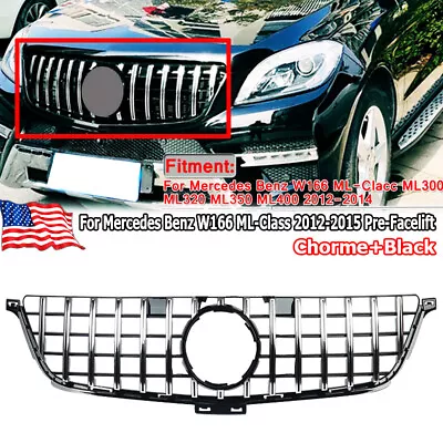 Panamericana GT R AMG Grille For Mercedes Benz W166 ML300 ML350 ML400 2012-2014 • $126.99