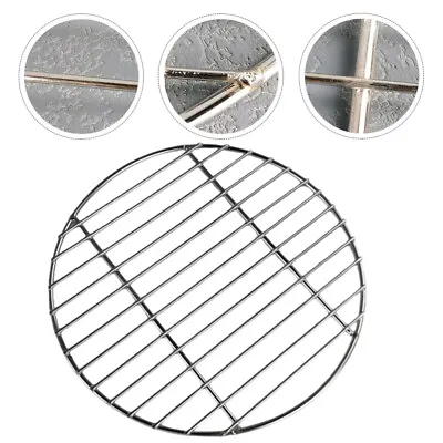 Round Grill Net Stainless Steel Circular Grate Bbq Rack Charcoal • $14.53
