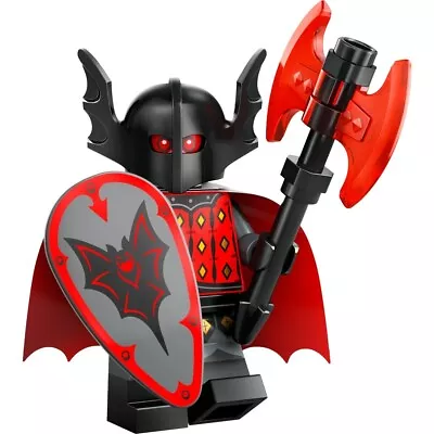 LEGO Series 25 Minifigure - VAMPIRE KNIGHT - 71045 Bat Shield Mini Figure • £4.20