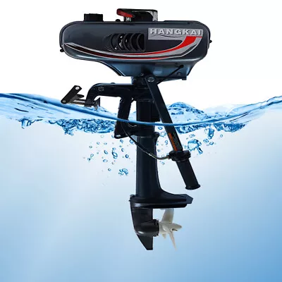 $389.50 • Buy HANGKAI 3.5HP 2stroke Heavy Duty Outboard Motor Water Cooled Fishing Boat Engine