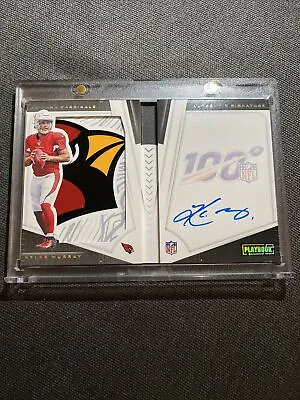 Kyler Murray 2019 RC Panini Playbook Booklet RPA Patch Auto Glove #4/5 Cardinals • $2499