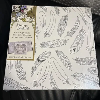 Johanna Basford Coloring Canvases 12  X 12  Enchanted Forest SEALED BNWT • £10