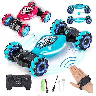 Remote Control Off-Road Gesture Sensing 4WD Double Sided Flip RC Stunt Car Gift • $35.99