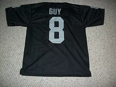 RAY GUY Unsigned Custom Oakland/LA Black Sewn New Football Jersey Sizes S-3XL • $38.05