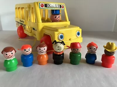 1984 Complete Vintage Fisher Price Little People School Bus #192 • $32