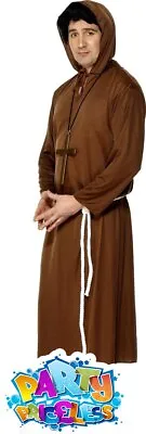 £11.99 • Buy Adult Monk Costume Friar Tuck Robin Hood Medieval Fancy Dress Outfit Mens Womens